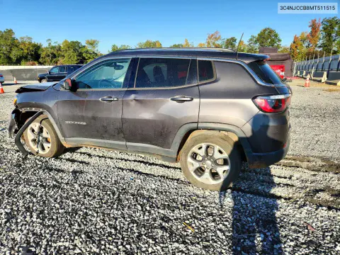 2021 Jeep Compass Limited VIN 3C4NJCCB8MT511515 фото 2