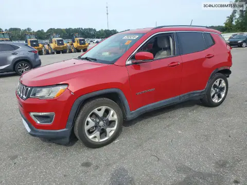 3C4NJCCB8MT559368 — 2021 Jeep Compass, Задняя часть, фото до ремонта
