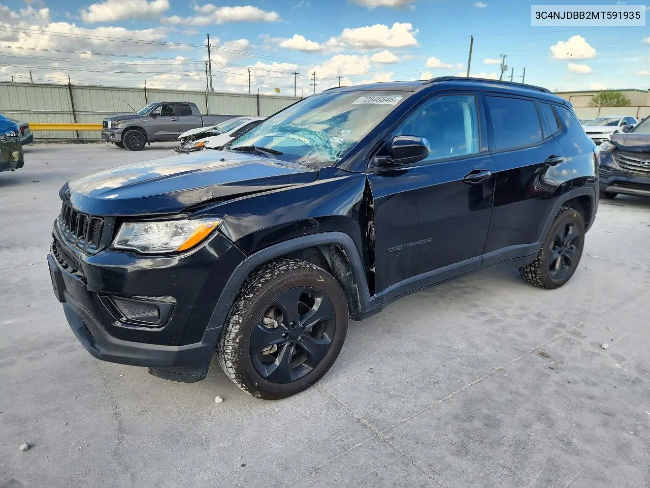 3C4NJDBB2MT591935 Jeep Compass 2021 — повреждение Передняя часть, фото до ремонта