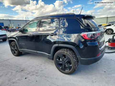 3C4NJDBB2MT591935 — 2021 Jeep Compass, фото 2 с аукциона Copart, Передняя часть