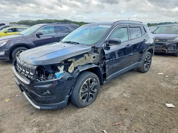 3C4NJDCB5NT105487 — 2022 Jeep Compass, Передняя часть (Front End), фото до ремонта