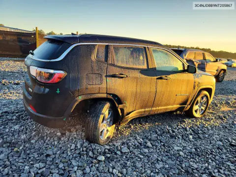 2022 Jeep Compass Latitude VIN 3C4NJDBB9NT205867 фото 3