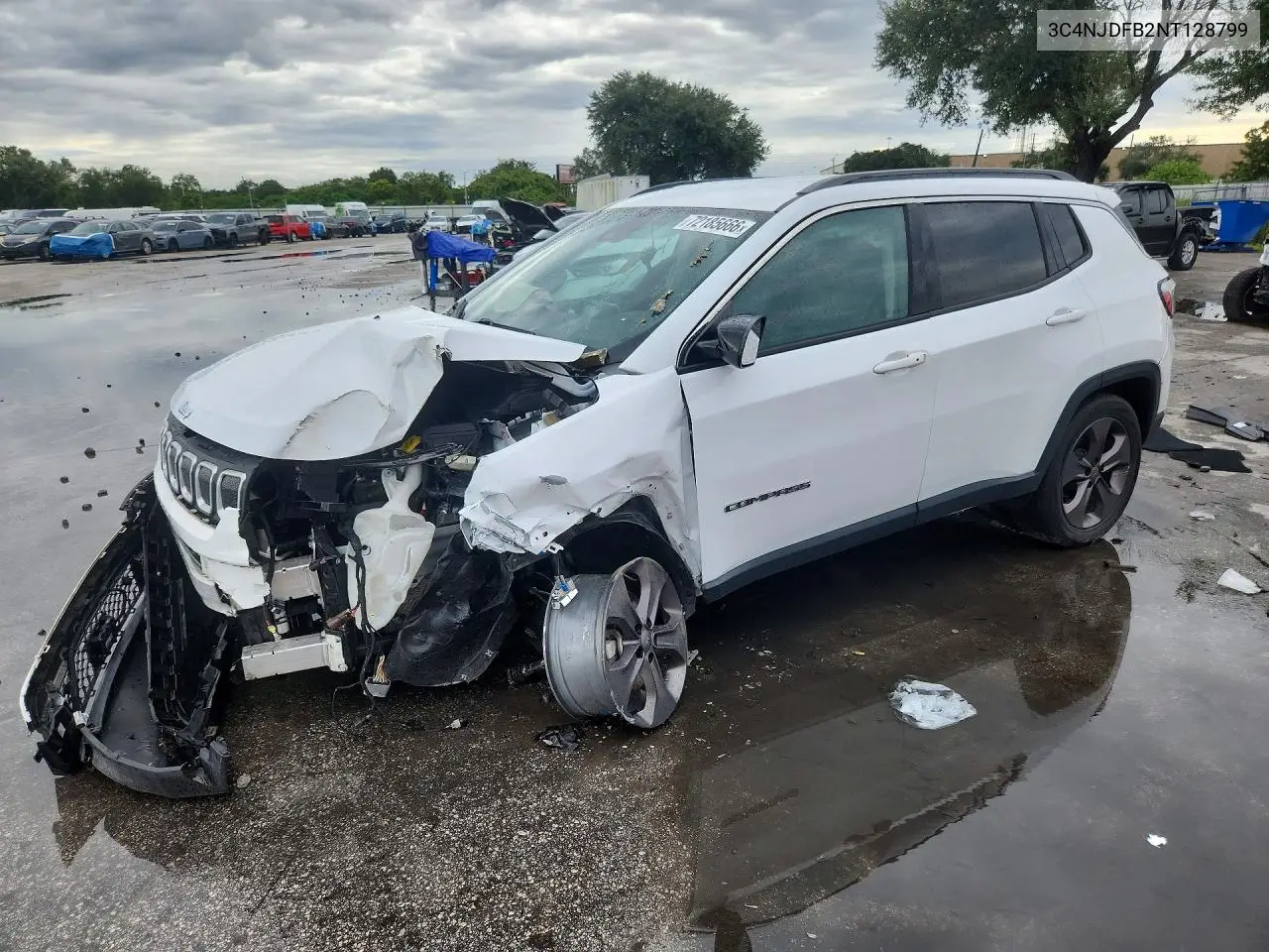 2022 Jeep Compass Latitude Lux VIN 3C4NJDFB2NT128799 фото 1