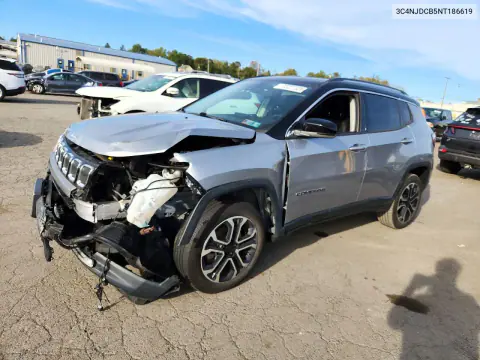 2022 Jeep Compass Limited VIN 3C4NJDCB5NT186619 фото 1