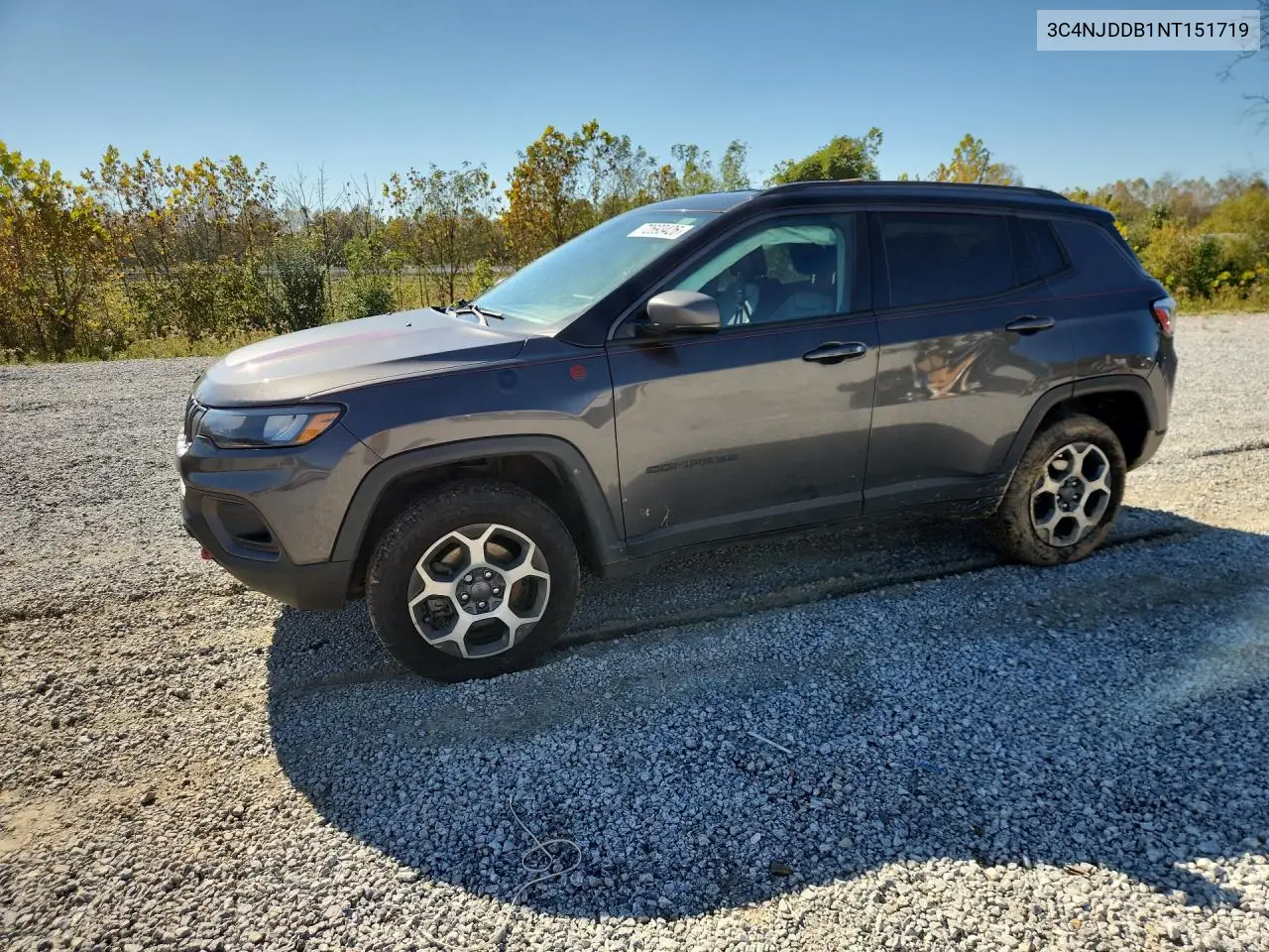 3C4NJDDB1NT151719 Jeep Compass 2022 — повреждение Передняя часть, фото до ремонта