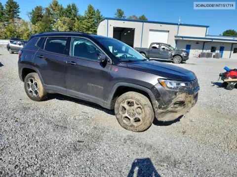 3C4NJDDB1NT151719 — 2022 Jeep Compass, фото 4 с аукциона Copart, Передняя часть