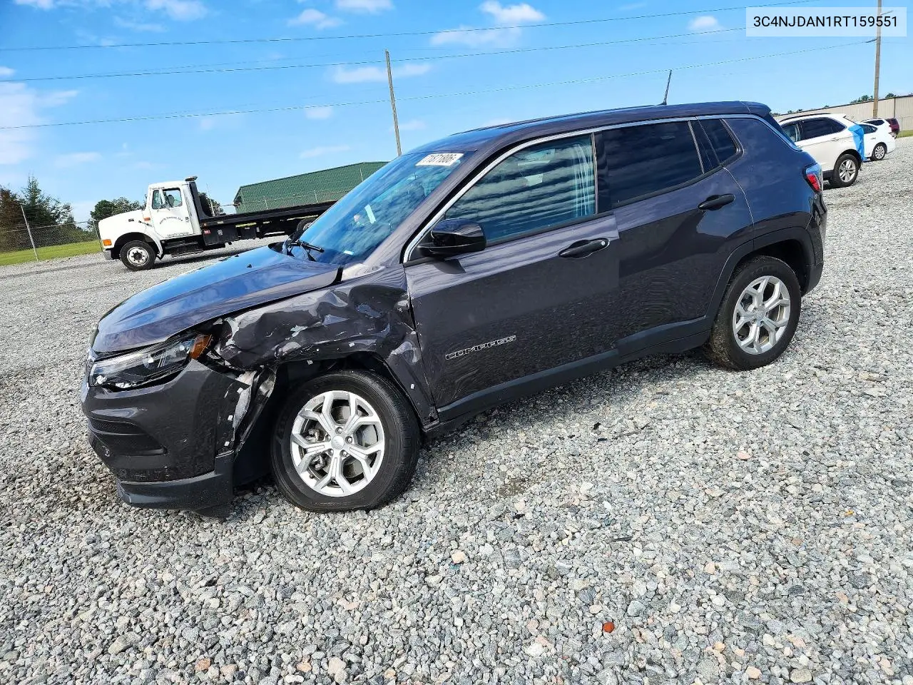 2024 Jeep Compass Sport VIN 3C4NJDAN1RT159551 фото 1