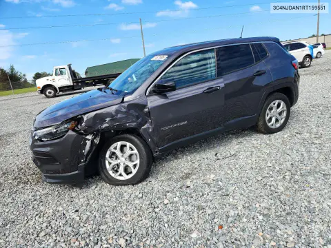 3C4NJDAN1RT159551 — 2024 Jeep Compass, Передняя часть, фото до ремонта