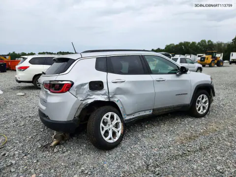2024 Jeep Compass Latitude VIN 3C4NJDBN6RT113759 фото 3