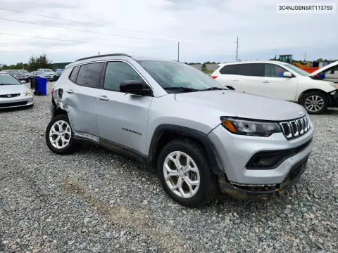 2024 Jeep Compass Latitude VIN 3C4NJDBN6RT113759 фото 4