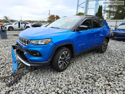 3C4NJDCN2RT583432 — 2024 Jeep Compass, Передняя часть, фото до ремонта