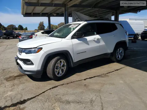 3C4NJDBN7ST547758 — 2025 Jeep Compass, Передняя часть, фото до ремонта