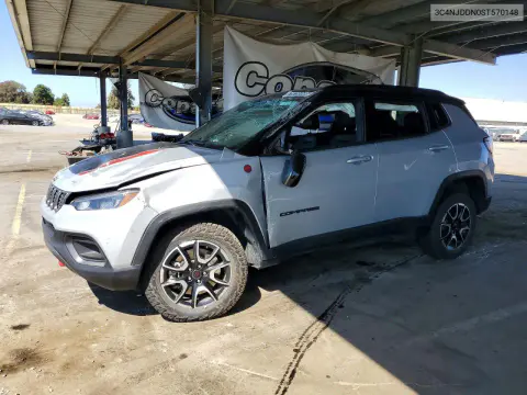 3C4NJDDN0ST570148 — 2025 Jeep Compass, Повреждения со всех сторон, фото до ремонта