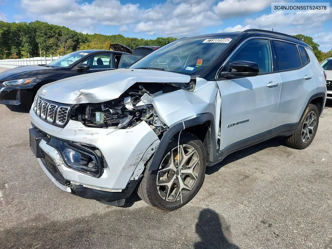 3C4NJDCN5ST524378 Jeep Compass 2025 — повреждение Передняя часть, фото до ремонта