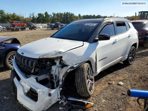 3C4NJDCN8ST541613 — 2025 Jeep Compass, Передняя часть, фото до ремонта