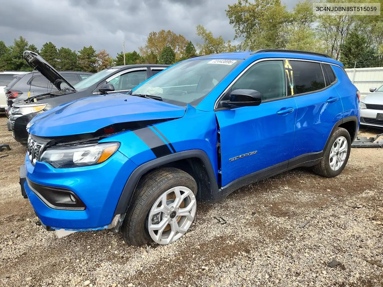 3C4NJDBN8ST515059 Jeep Compass 2025 — повреждение Передняя часть, фото до ремонта