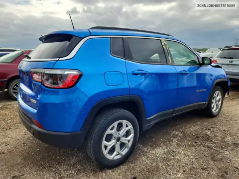 3C4NJDBN8ST515059 — 2025 Jeep Compass, фото 3 с аукциона Copart, Передняя часть