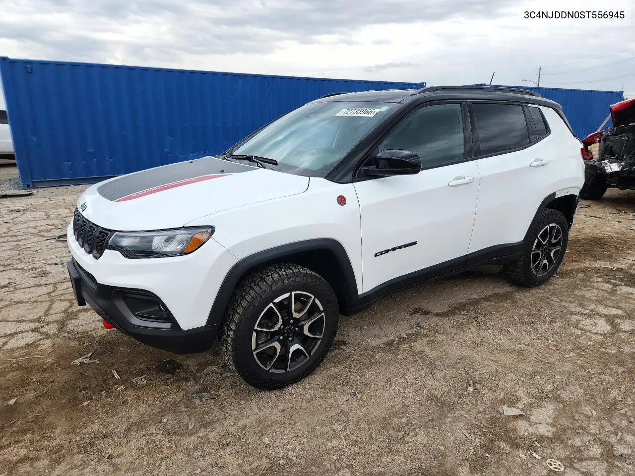 3C4NJDDN0ST556945 Jeep Compass 2025 — повреждение Задняя часть, фото до ремонта