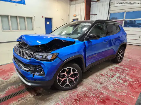 3C4NJDCN3ST605329 — 2025 Jeep Compass, Передняя часть, фото до ремонта