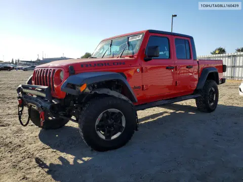 1C6HJTAG8LL160439 — 2020 Jeep Gladiator, Передняя часть, фото до ремонта