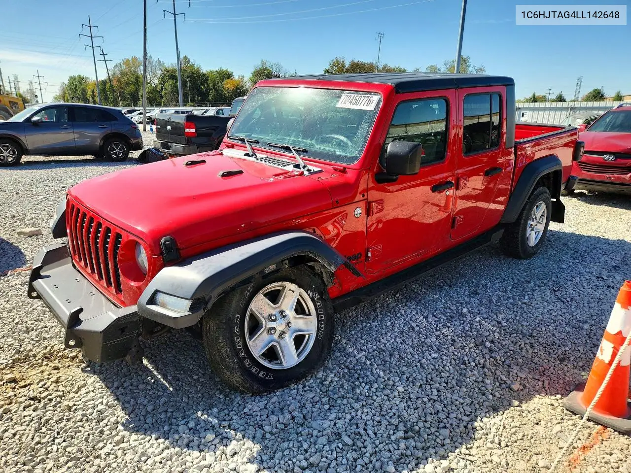 2020 Jeep Gladiator Sport VIN 1C6HJTAG4LL142648 фото 1