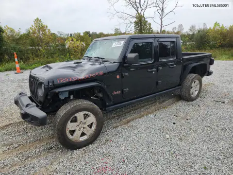 1C6JJTEG3ML585001 — 2021 Jeep Gladiator, Передняя часть, фото до ремонта