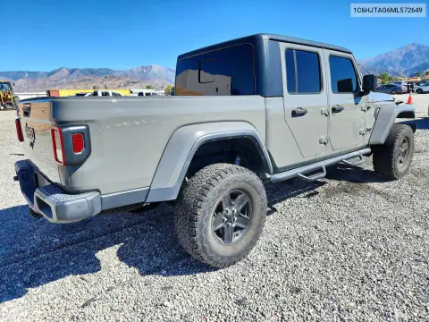 1C6HJTAG6ML572649 — 2021 Jeep Gladiator, фото 3 с аукциона Copart, Передняя часть