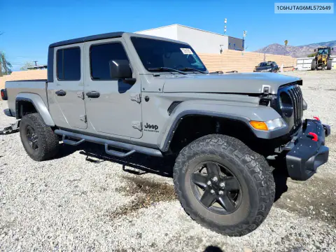 1C6HJTAG6ML572649 — 2021 Jeep Gladiator, фото 4 с аукциона Copart, Передняя часть
