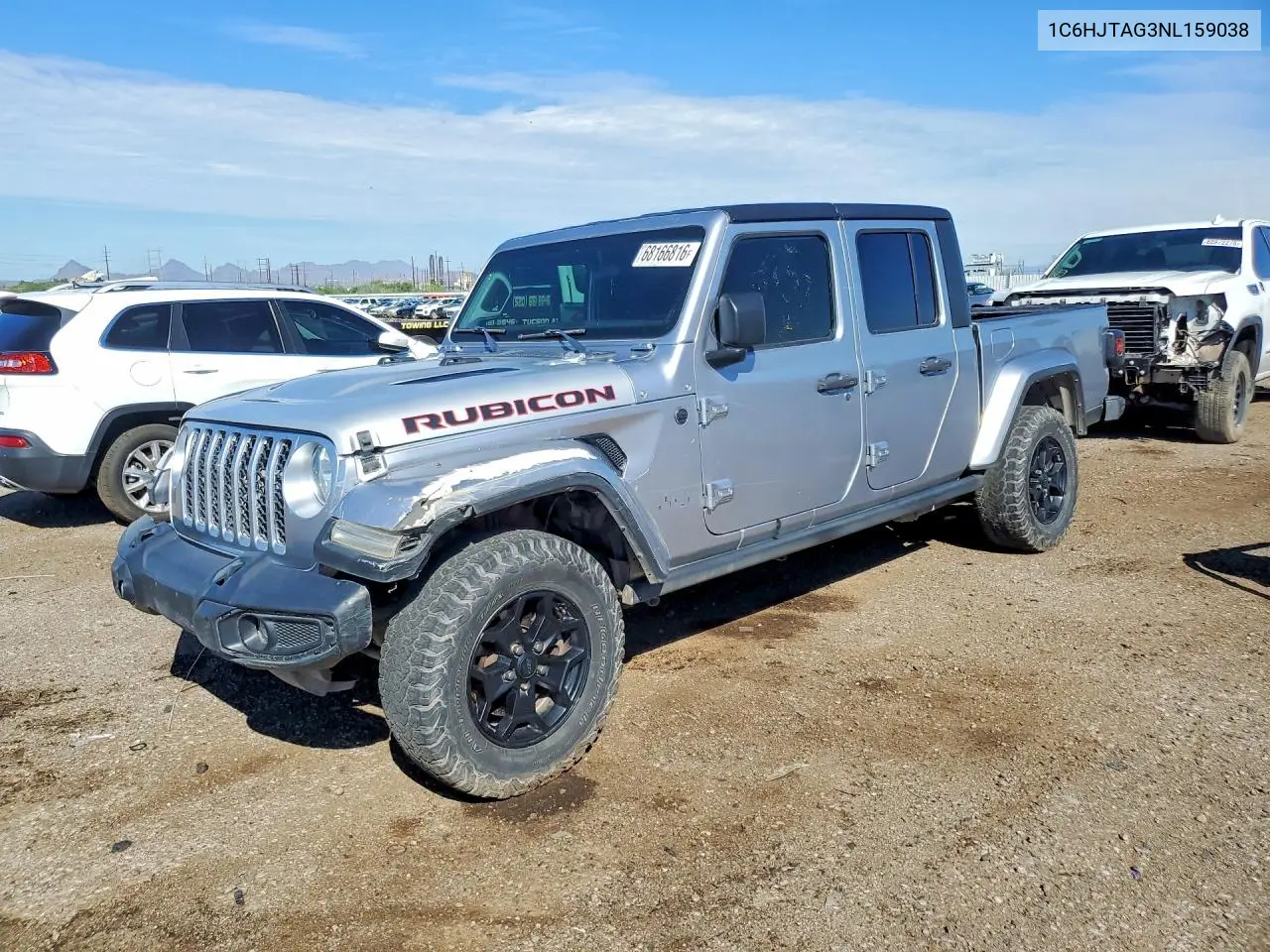 2022 Jeep Gladiator Sport VIN 1C6HJTAG3NL159038 фото 1