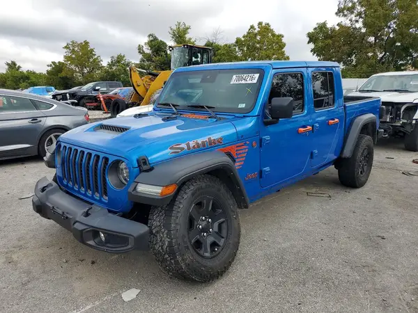 1C6JJTEG8NL104144 — 2022 Jeep Gladiator, Передняя часть (Front End), фото до ремонта