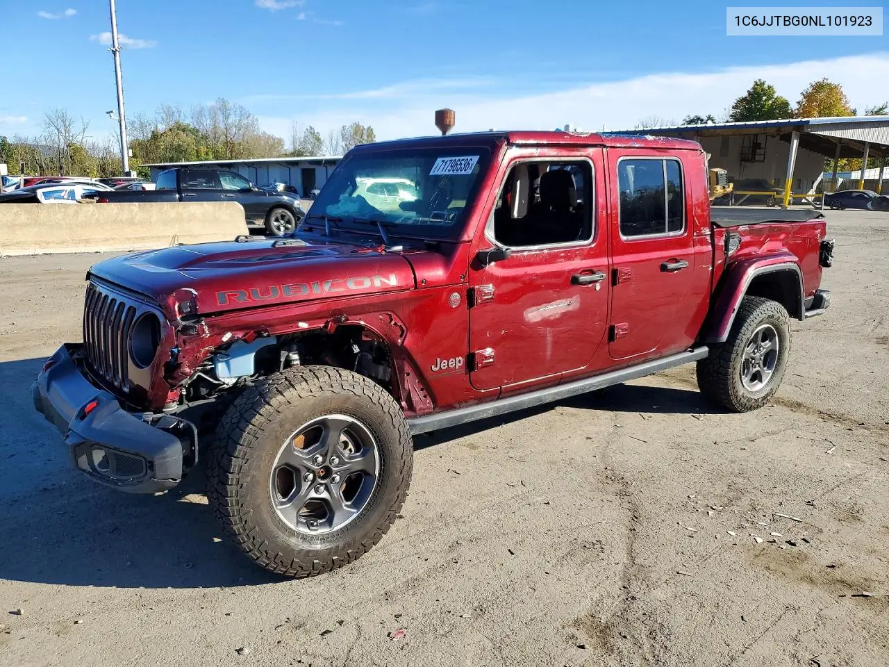 2022 Jeep Gladiator Rubicon VIN 1C6JJTBG0NL101923 фото 1