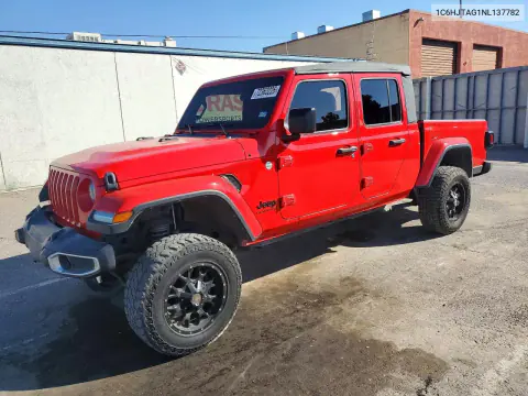 2022 Jeep Gladiator Sport VIN 1C6HJTAG1NL137782 фото 1