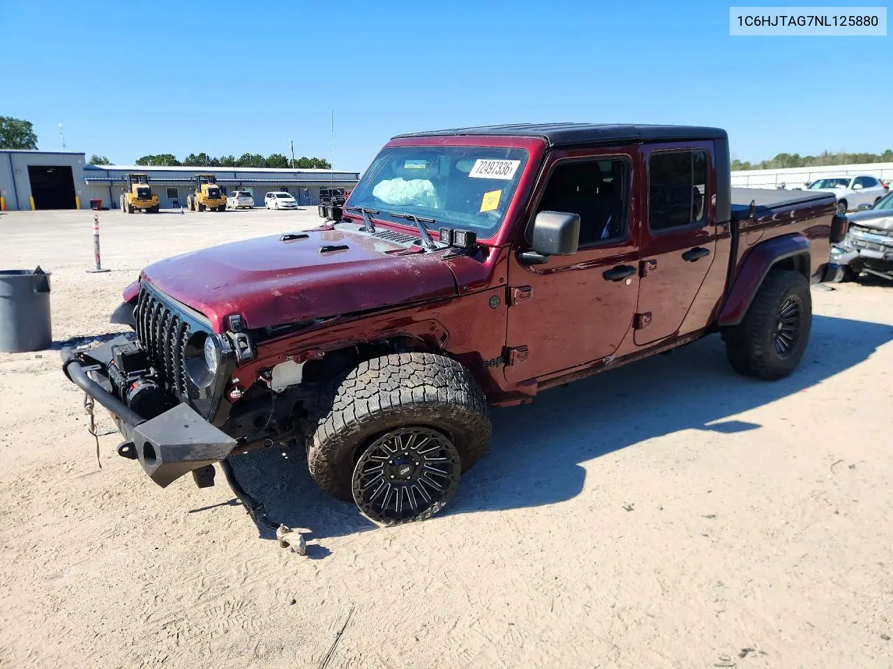 1C6HJTAG7NL125880 Jeep Gladiator 2022 — повреждение Передняя часть, фото до ремонта