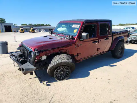1C6HJTAG7NL125880 — 2022 Jeep Gladiator, Передняя часть, фото до ремонта