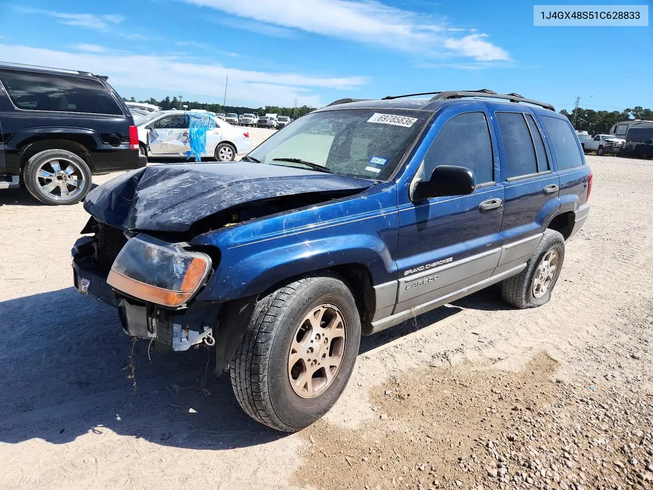 2001 Jeep Grand Cherokee Laredo VIN 1J4GX48S51C628833 фото 1