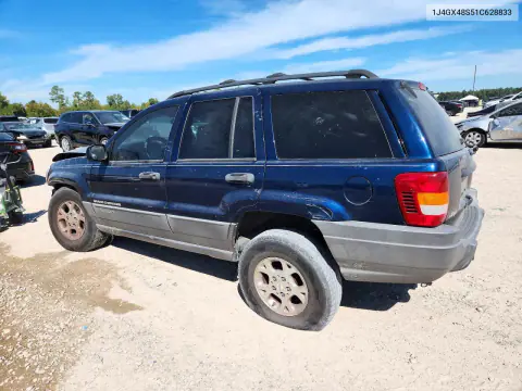 2001 Jeep Grand Cherokee Laredo VIN 1J4GX48S51C628833 фото 2