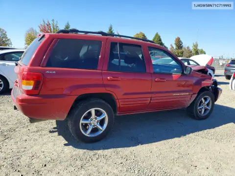 2001 Jeep Grand Cherokee Limited VIN 1J4GW58N71C719993 фото 3