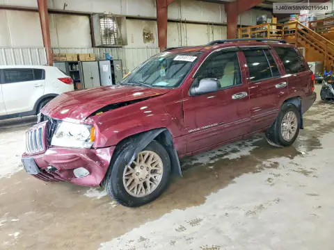 1J4GW58N92C199541 — 2002 Jeep Grand Cherokee, Передняя часть, фото до ремонта