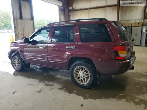 1J4GW58N92C199541 — 2002 Jeep Grand Cherokee, фото 2 с аукциона Copart, Передняя часть