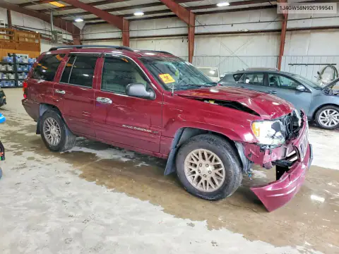 1J4GW58N92C199541 — 2002 Jeep Grand Cherokee, фото 4 с аукциона Copart, Передняя часть