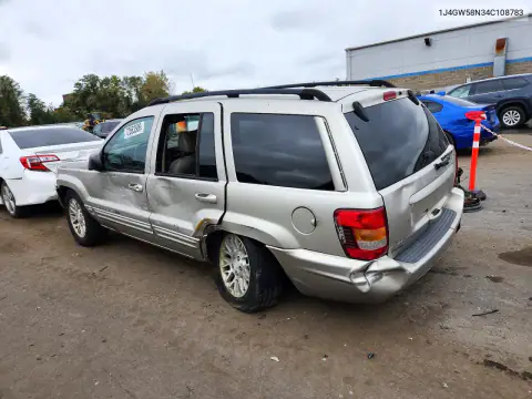 1J4GW58N34C108783 — 2004 Jeep Grand Cherokee, фото 2 с аукциона Copart 20.10.2026, Повреждения со всех сторон