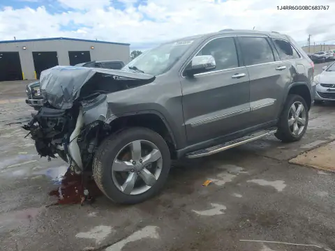 1J4RR6GG0BC683767 Jeep Grand Cherokee 2011 — повреждение Передняя часть, фото до ремонта