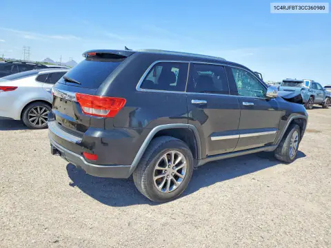 2012 Jeep Grand Cherokee Limited VIN 1C4RJFBT3CC360980 фото 3