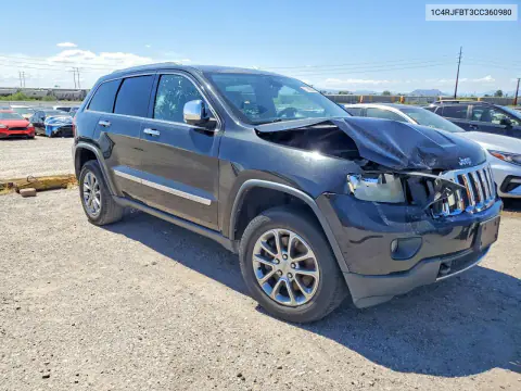 2012 Jeep Grand Cherokee Limited VIN 1C4RJFBT3CC360980 фото 4