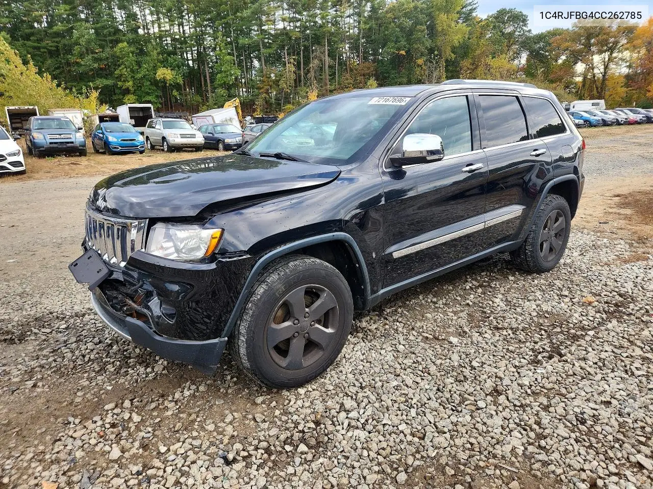 1C4RJFBG4CC262785 Jeep Grand Cherokee 2012 — повреждение Передняя часть, фото до ремонта