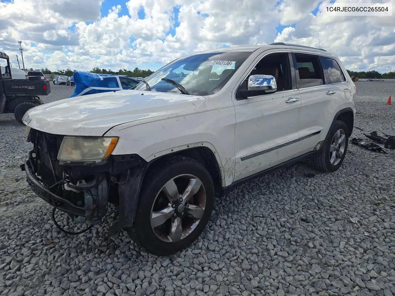 1C4RJECG6CC265504 Jeep Grand Cherokee 2012 — повреждение Механические повреждения, фото до ремонта