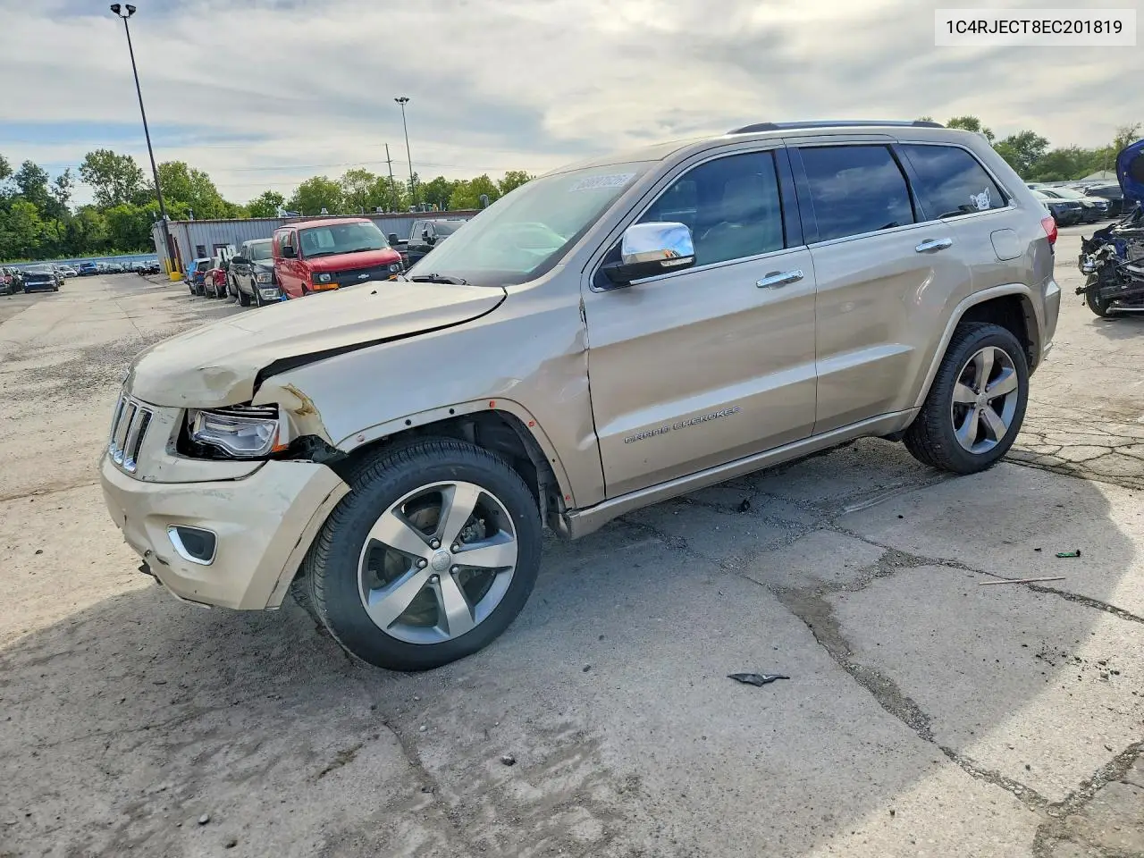 2014 Jeep Grand Cherokee Overland VIN 1C4RJECT8EC201819 фото 1