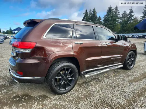 2014 Jeep Grand Cherokee Summit VIN 1C4RJFJT5EC432489 фото 3