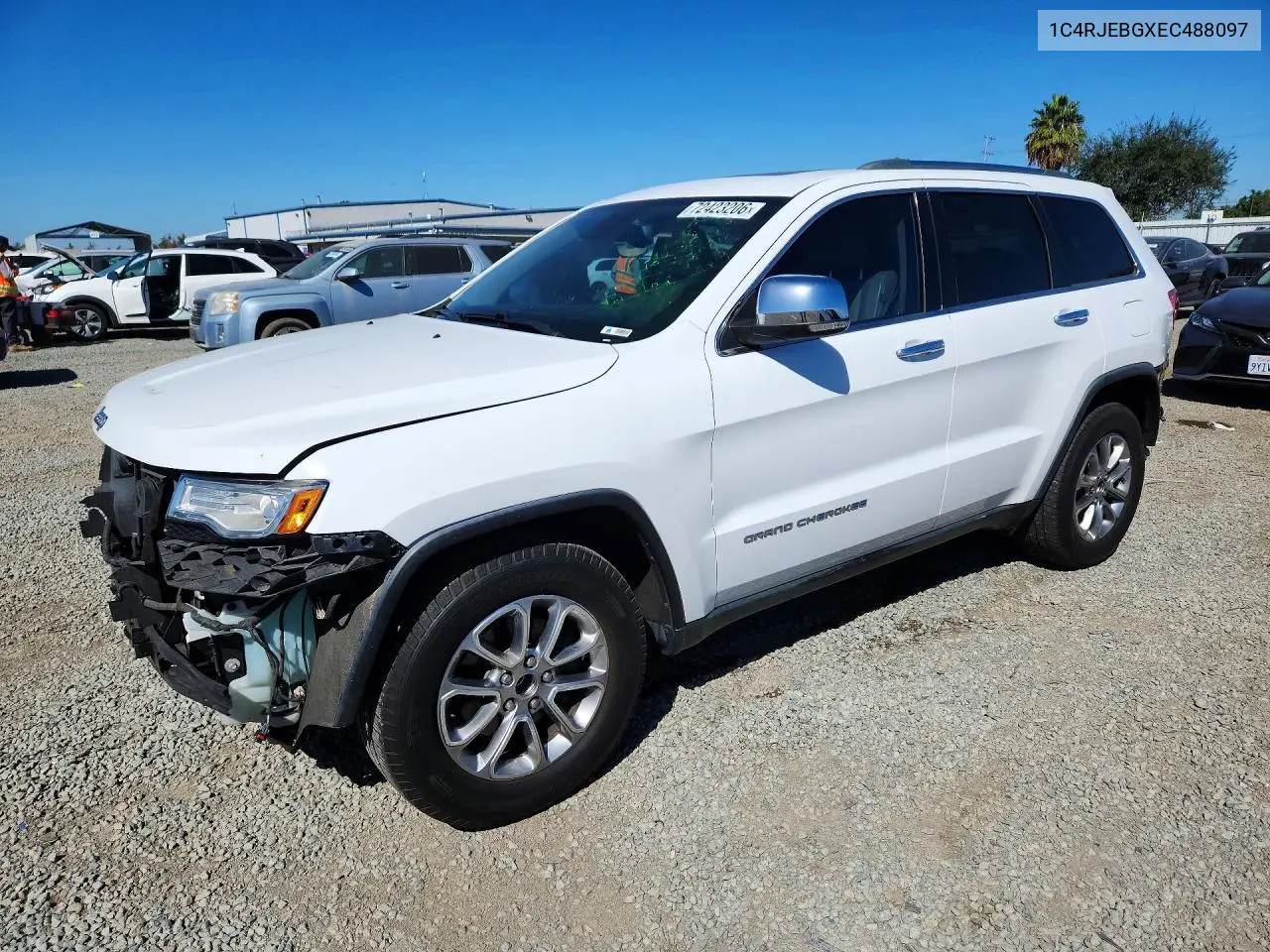 2014 Jeep Grand Cherokee Limited VIN 1C4RJEBGXEC488097 фото 1
