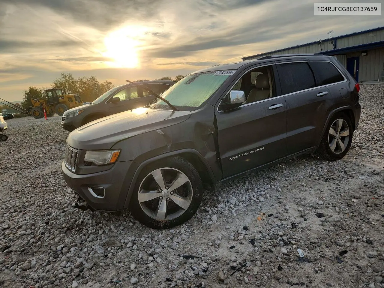 2014 Jeep Grand Cherokee Overland VIN 1C4RJFCG8EC137659 фото 1